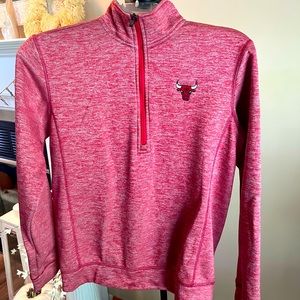 Chicago Bulls Adidas Half Zip Pull Over